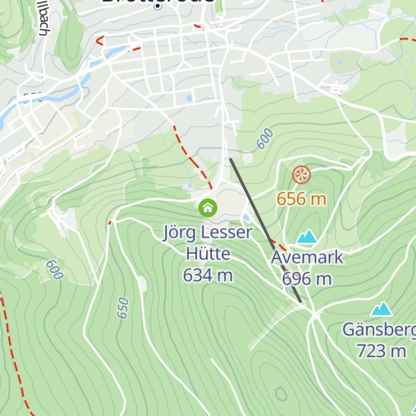 Map of Jörg Lesser Hütte