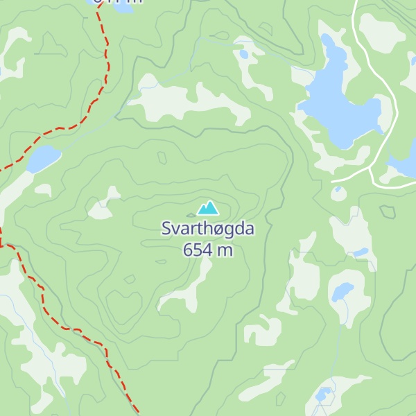 Map of Svarthøgda
