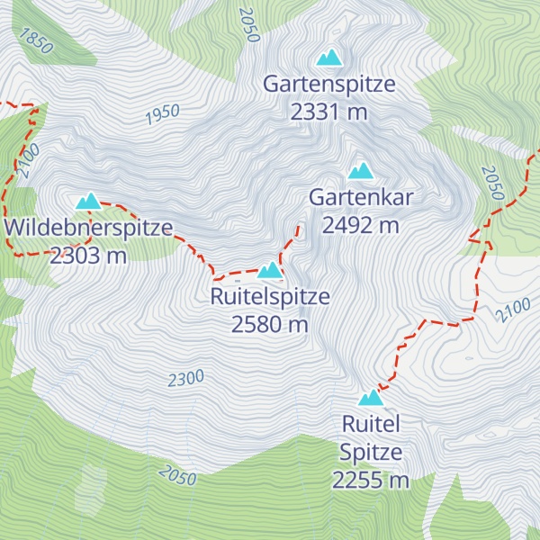 Map of Ruitelspitze
