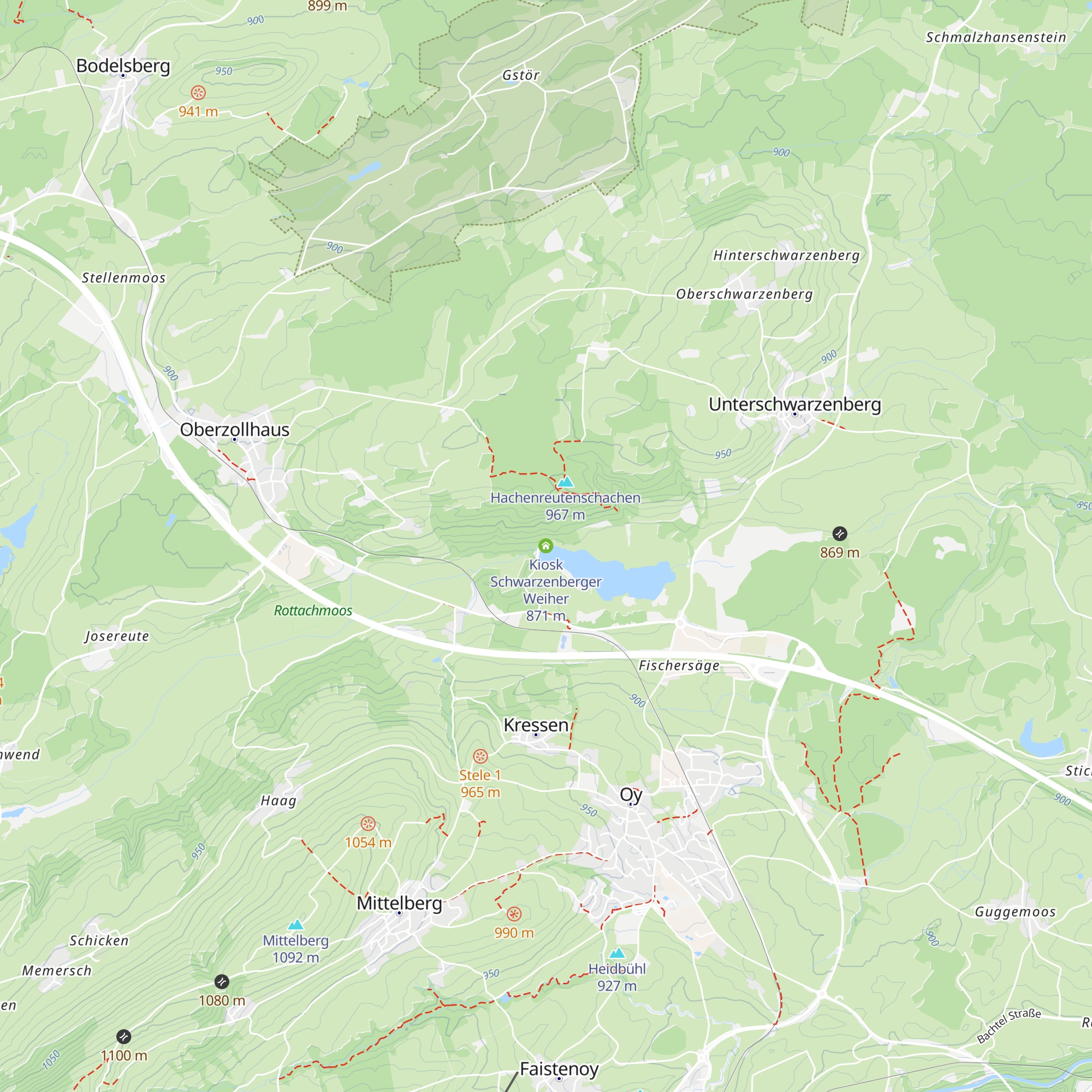 Kiosk Schwarzenberger Weiher map