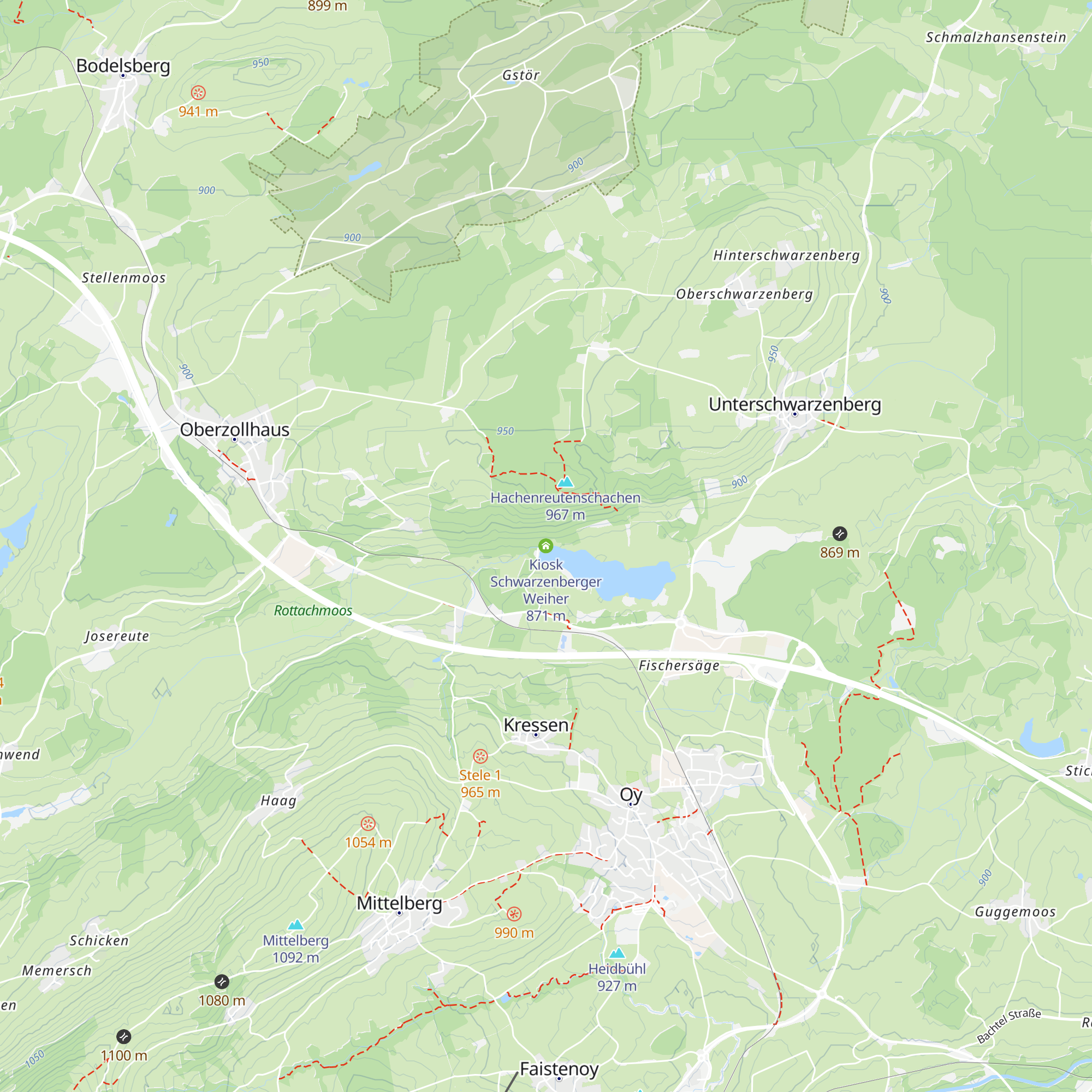 Kiosk Schwarzenberger Weiher map