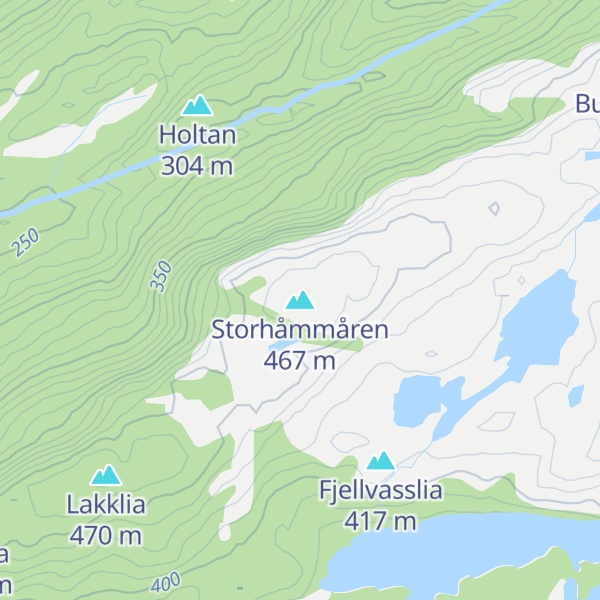 Map of Storhåmmåren