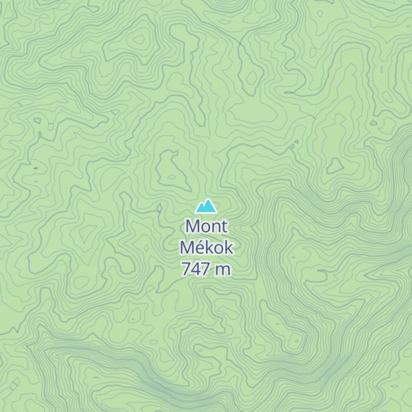 Map of Mont Mékok