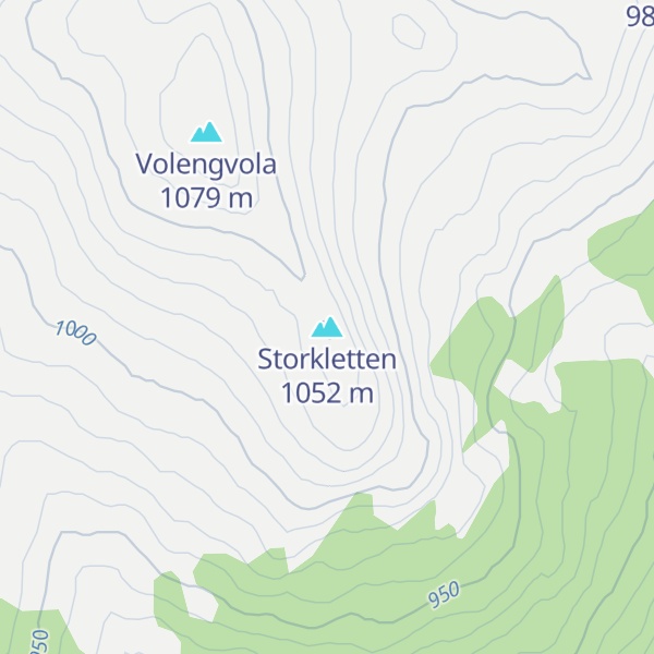 Map of Storkletten