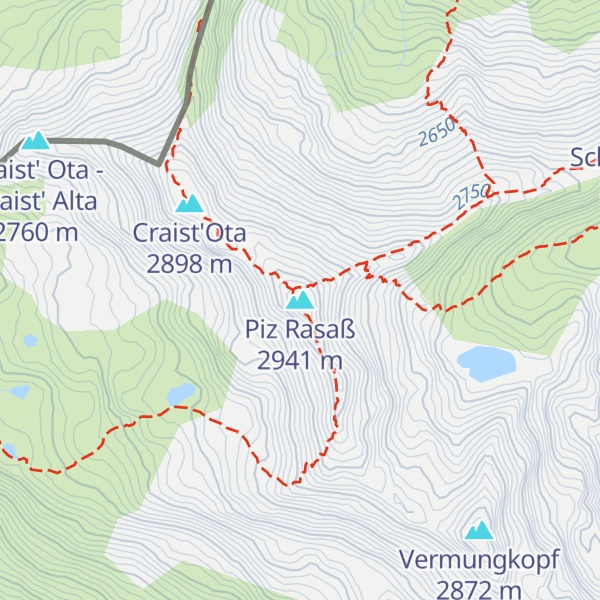 Map of Piz Rasaß