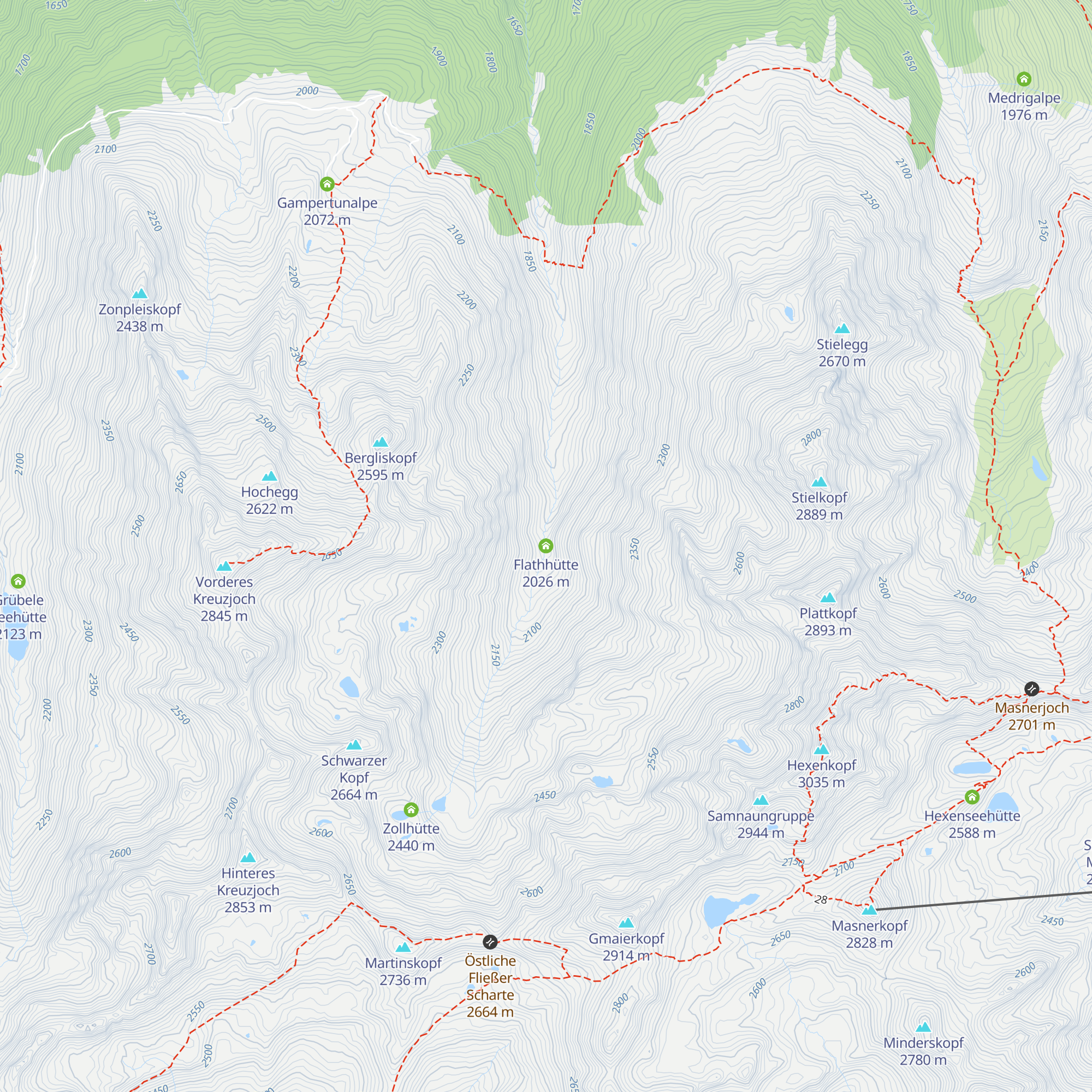 Flathhütte map