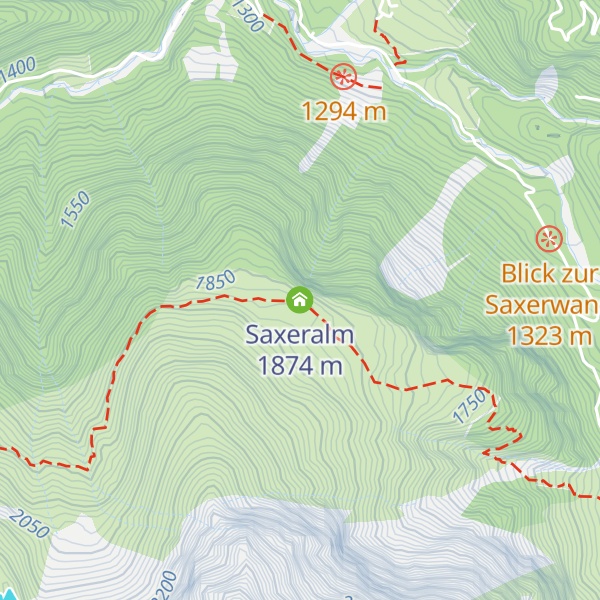Map of Saxeralm