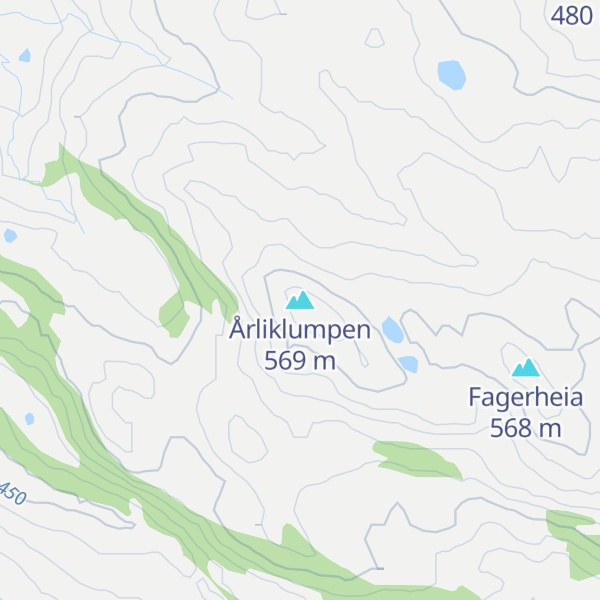 Map of Årliklumpen