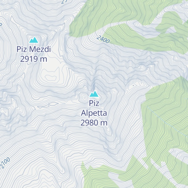 Map of Piz Alpetta