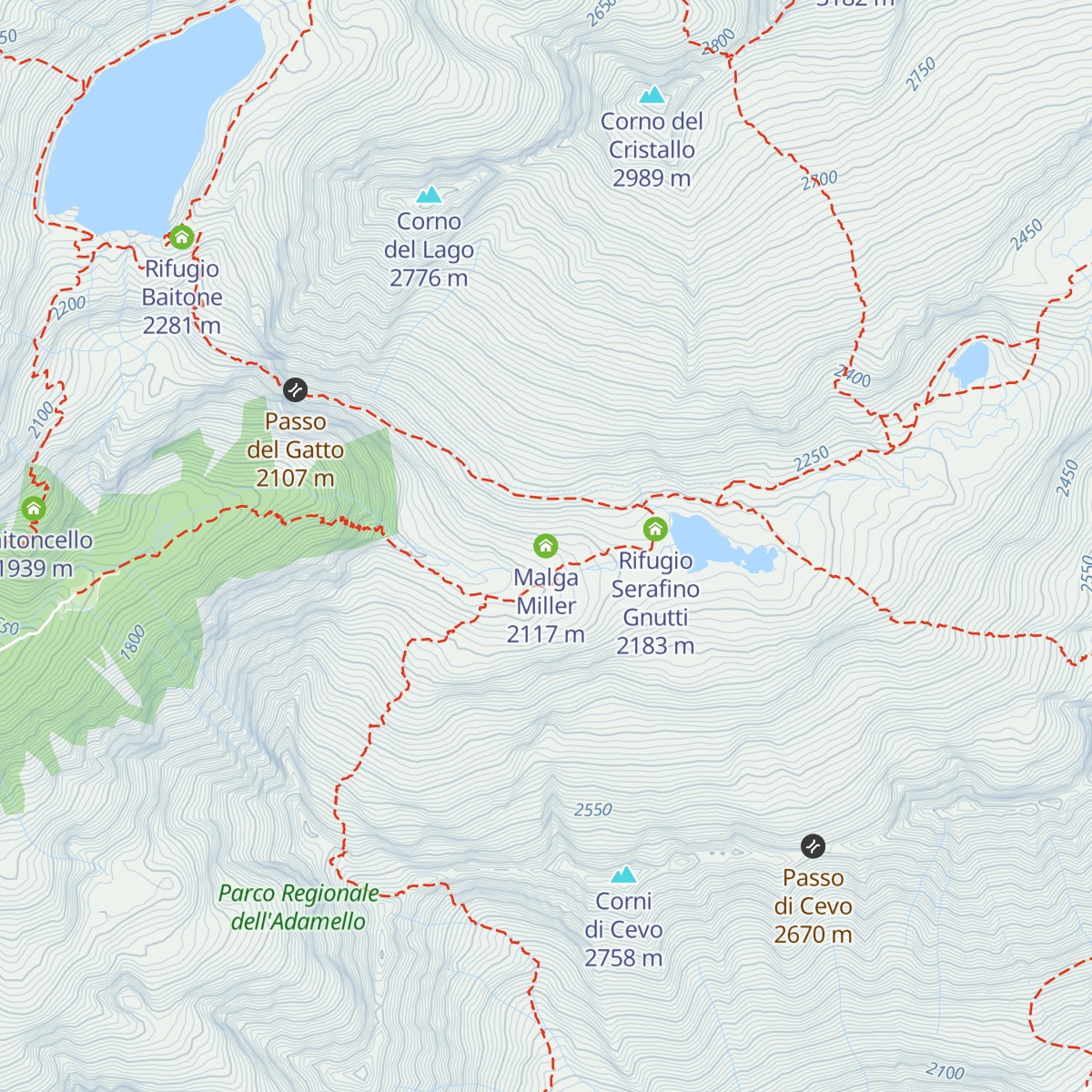 Malga Miller map