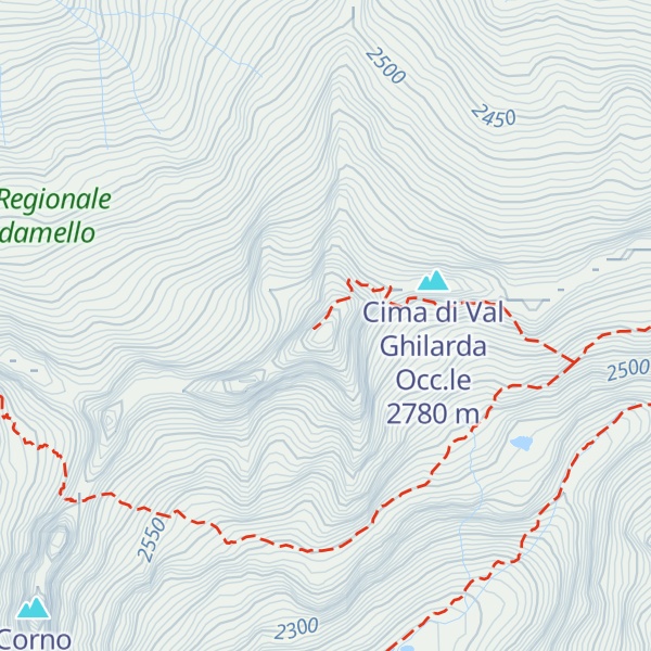 Map of Monte Frisozzo