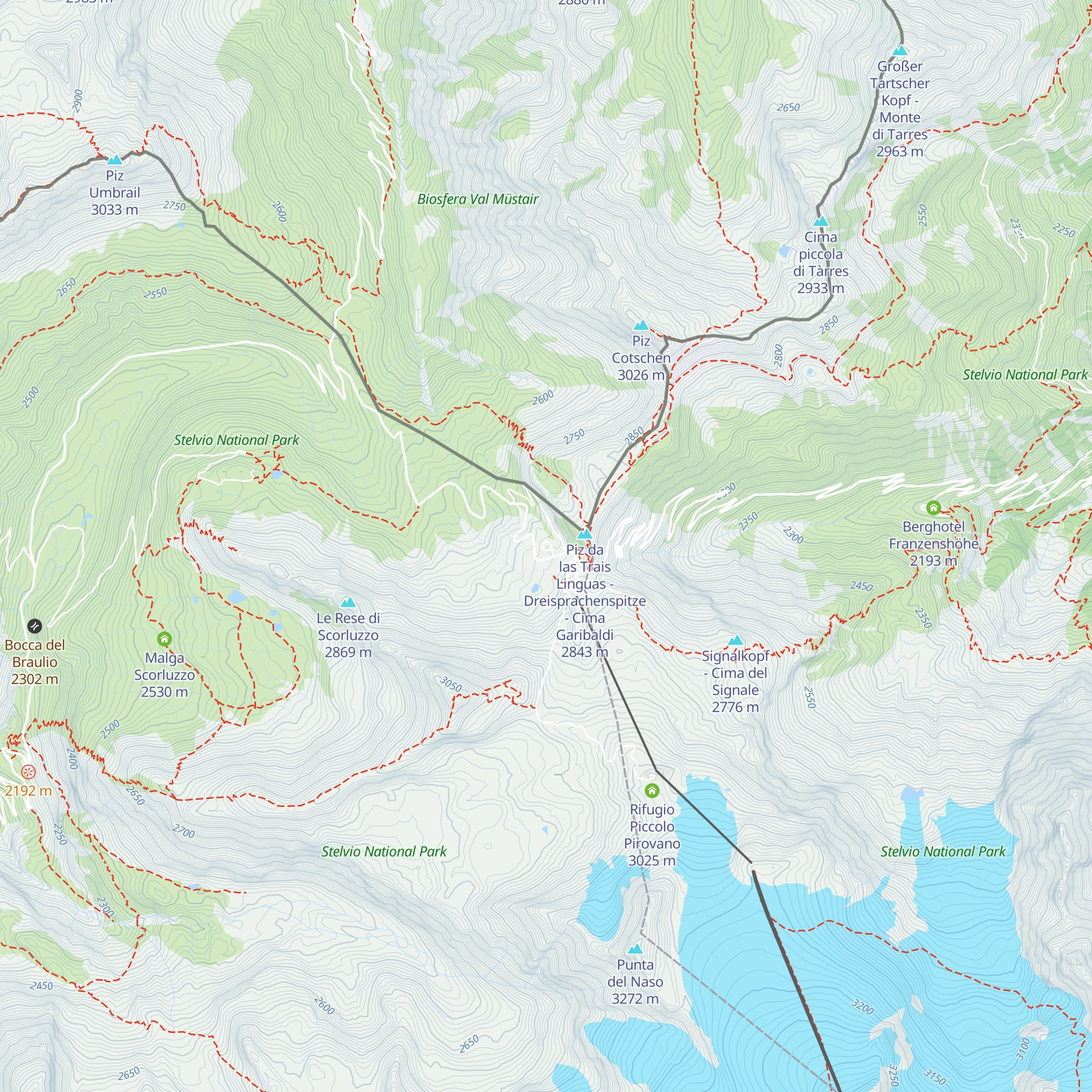Albergo Folgore map