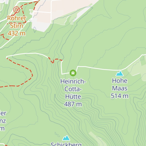 Map of Heinrich-Cotta-Hütte