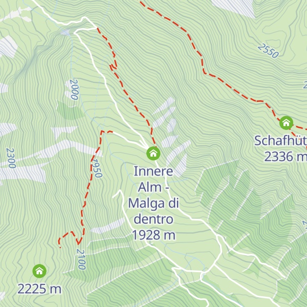 Map of Innere Alm - Malga di dentro