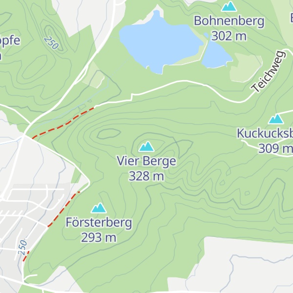 Map of Vier Berge