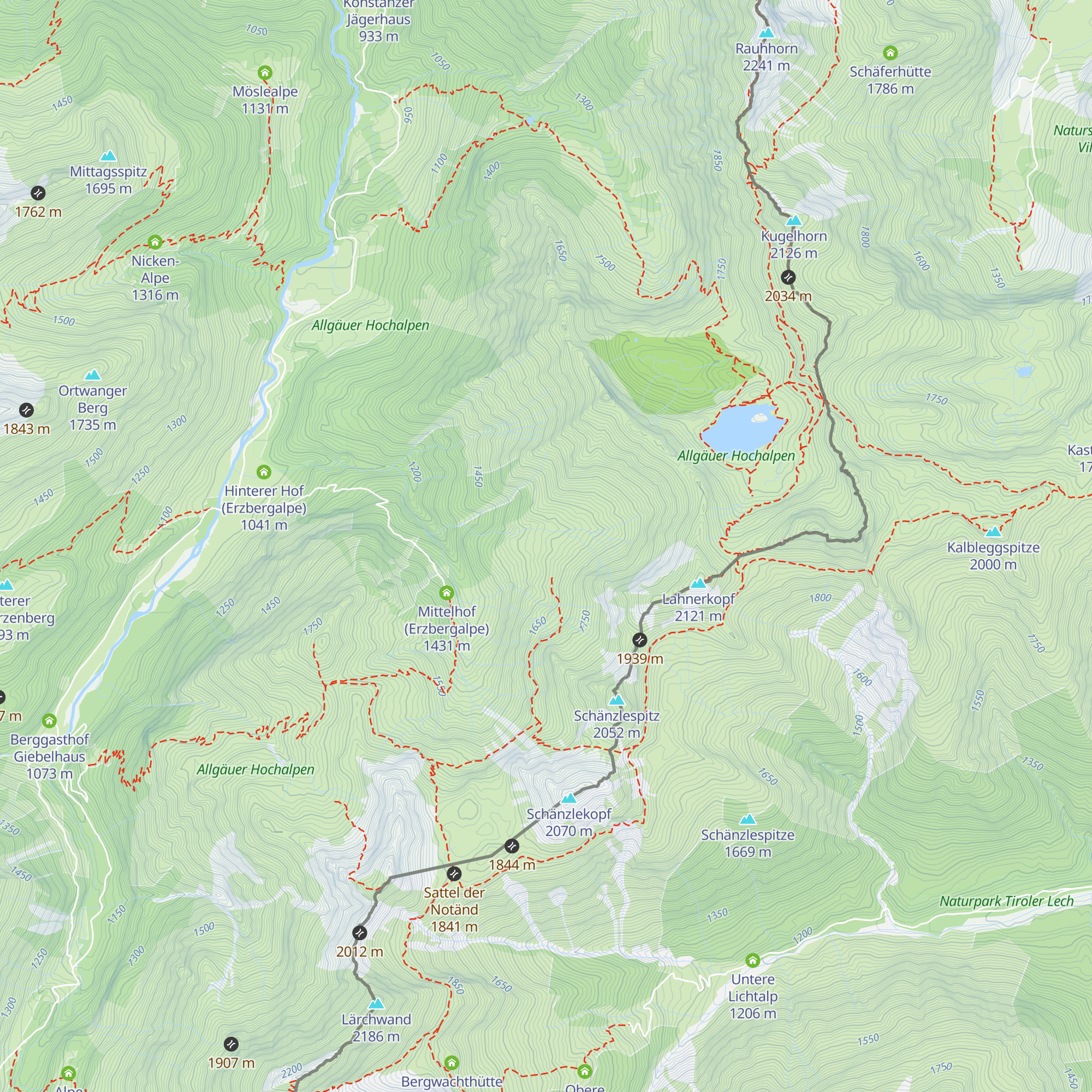 Schienehütte map