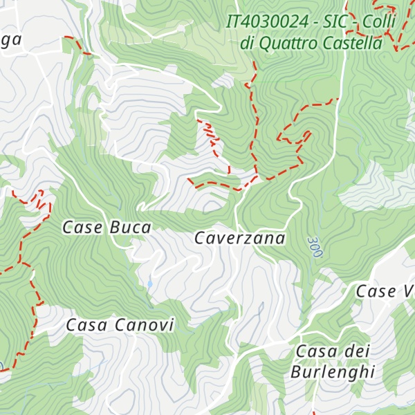 Map of Colle Caverzano