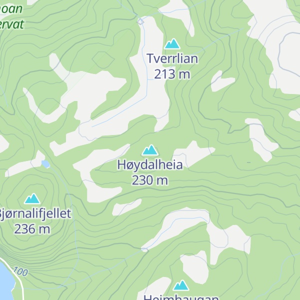 Map of Høydalheia