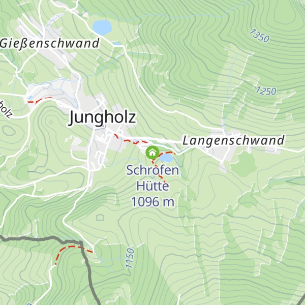 Map of Schrofen Hütte