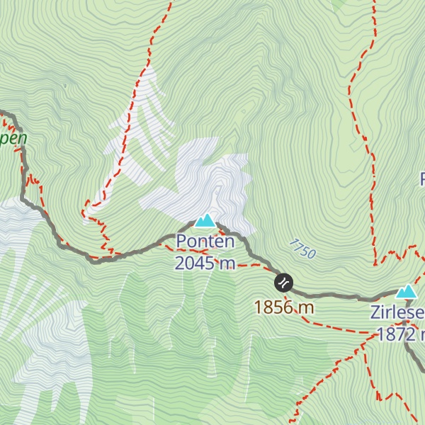 Map of Ponten Nebengipfel