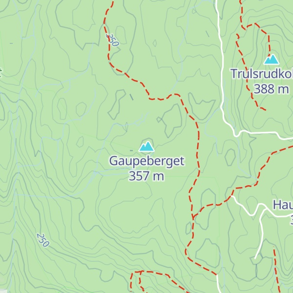 Map of Gaupeberget
