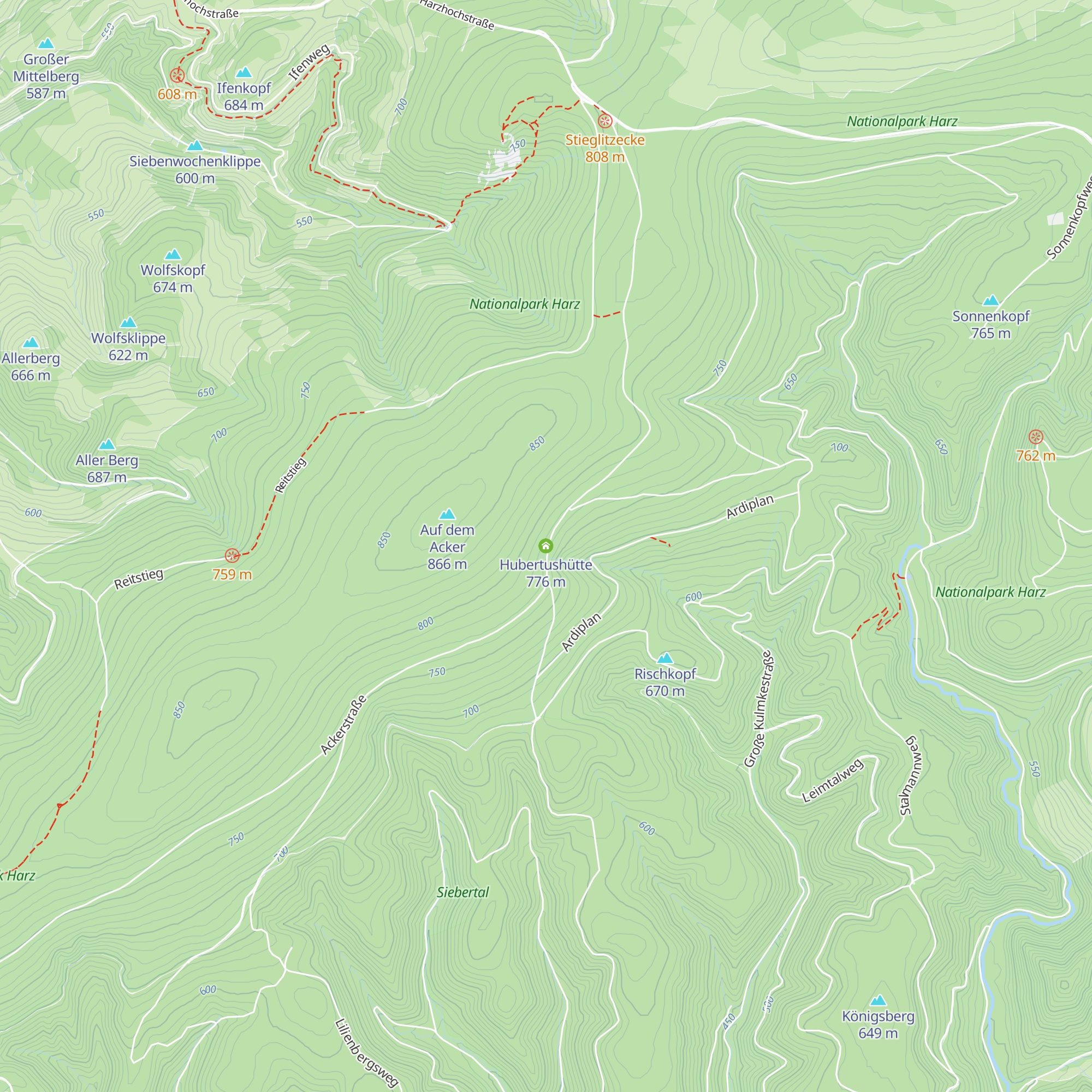 Hubertushütte map