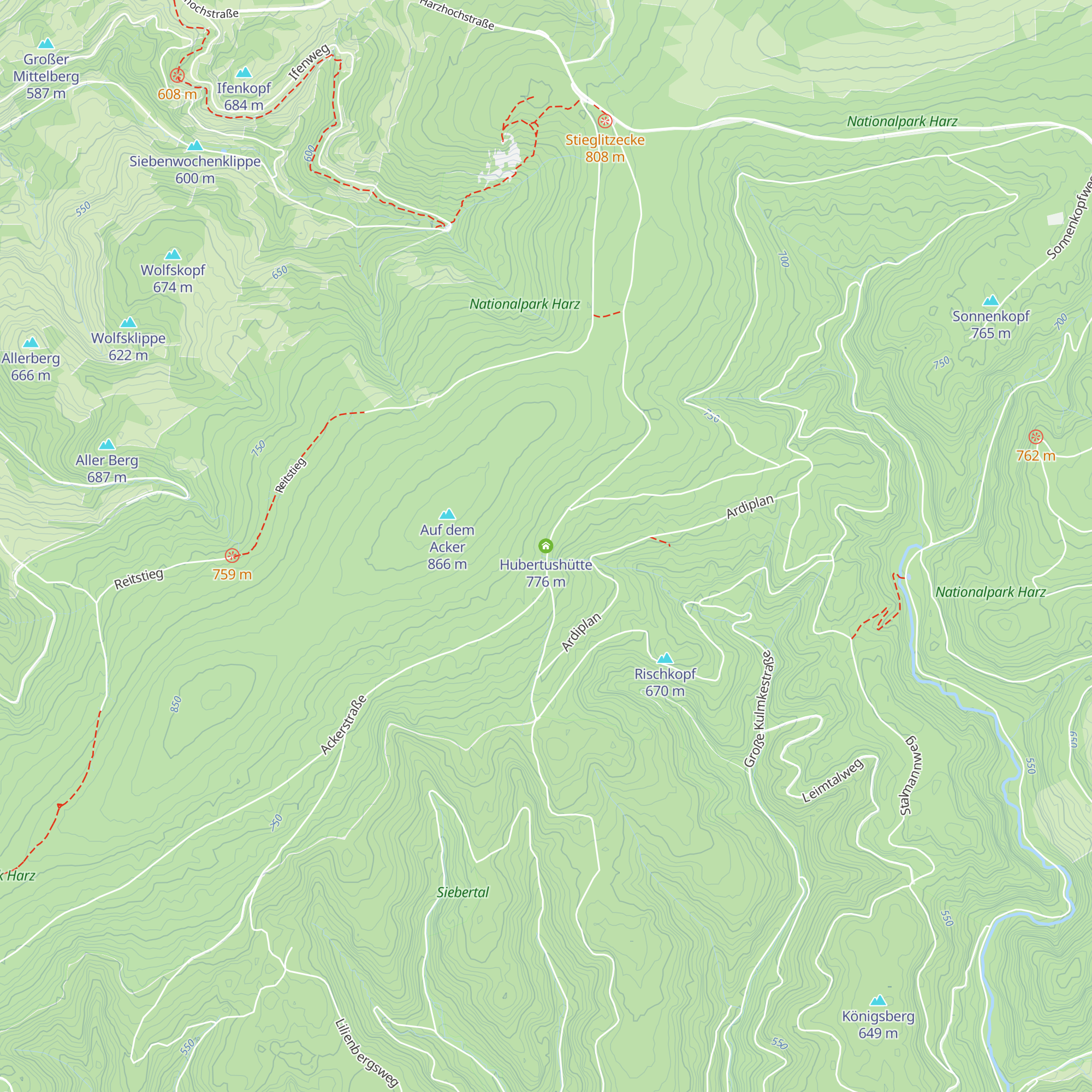 Hubertushütte map