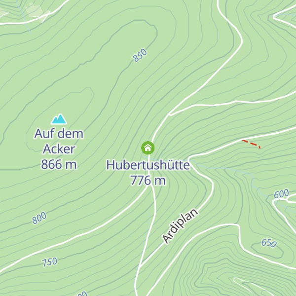 Map of Hubertushütte