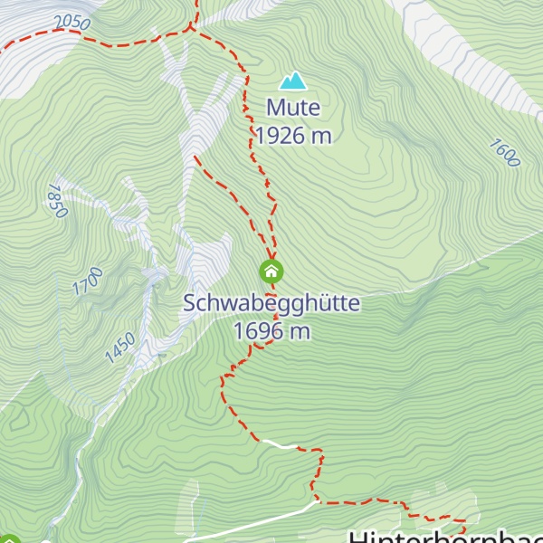 Map of Schwabegghütte