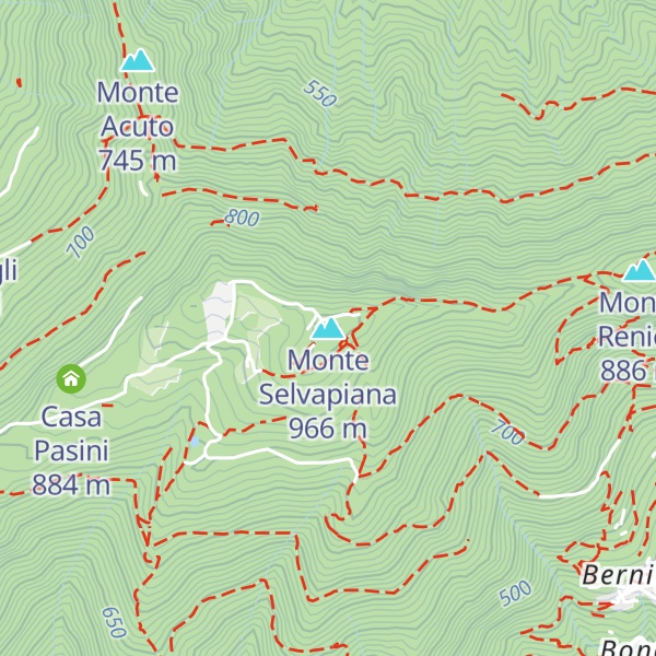 Map of Monte Selvapiana