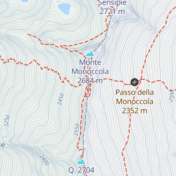 Map of Bivacco Capanna Mattia