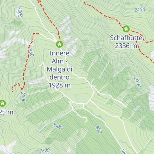 Map of Schliniger Alm - Malga Slingia