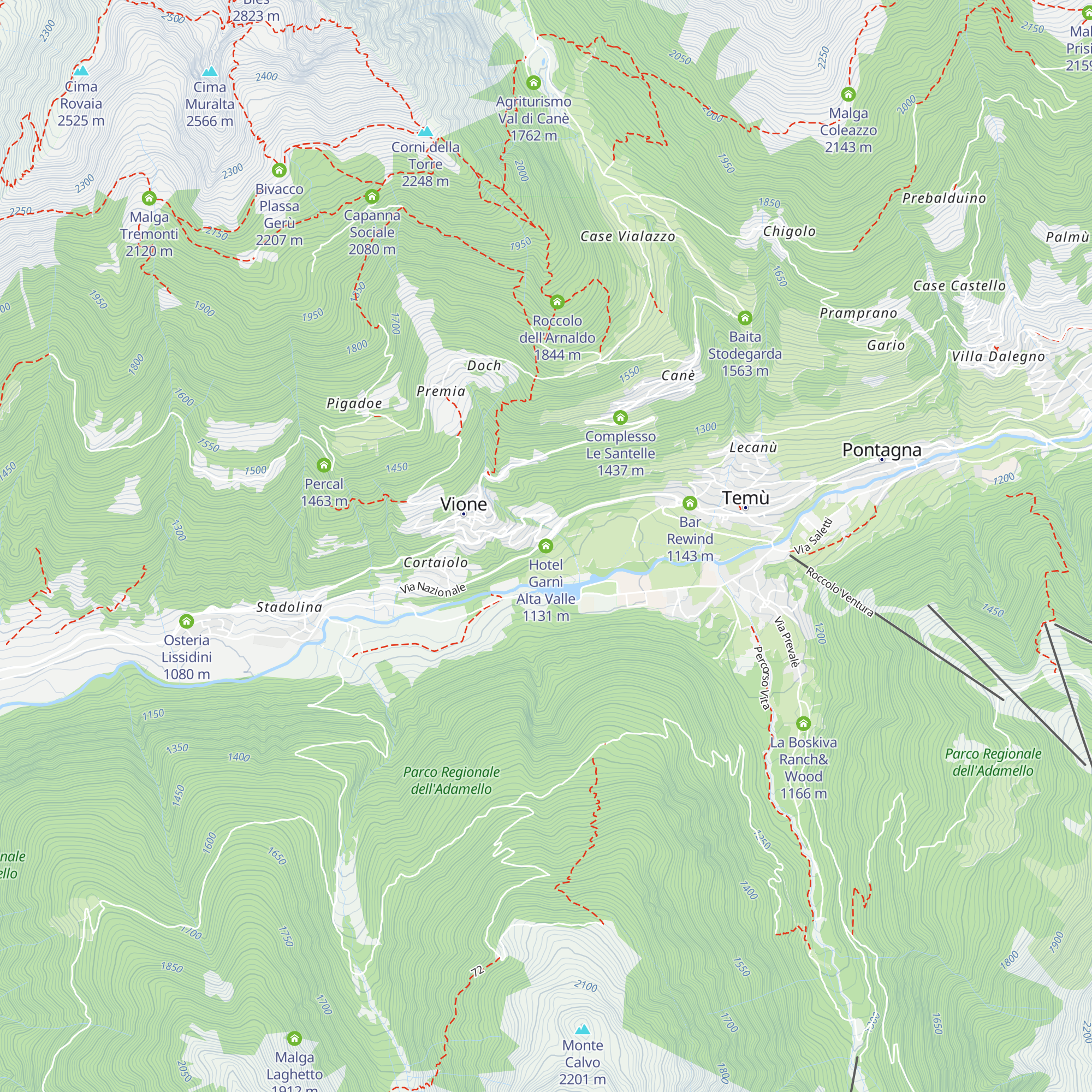 Hotel Garnì Alta Valle map