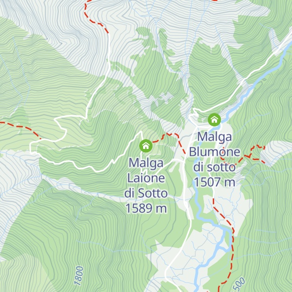 Map of Malga Laione di Sotto