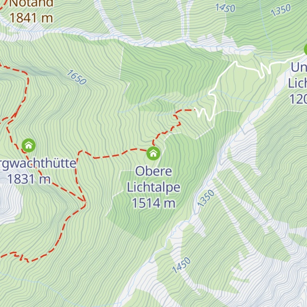 Map of Obere Lichtalpe