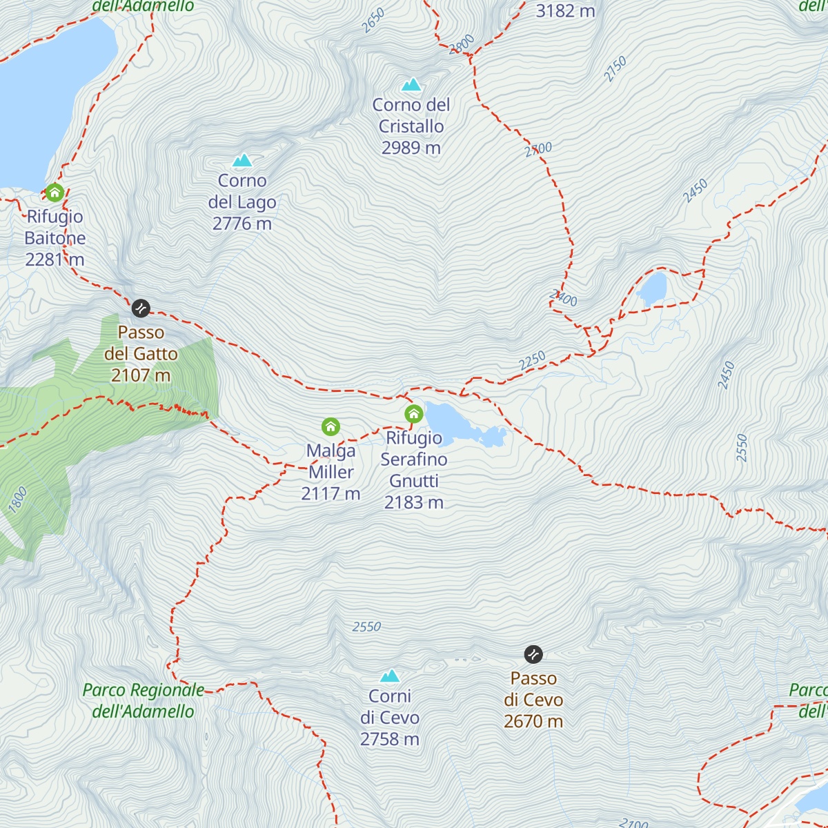 Rifugio Serafino Gnutti map