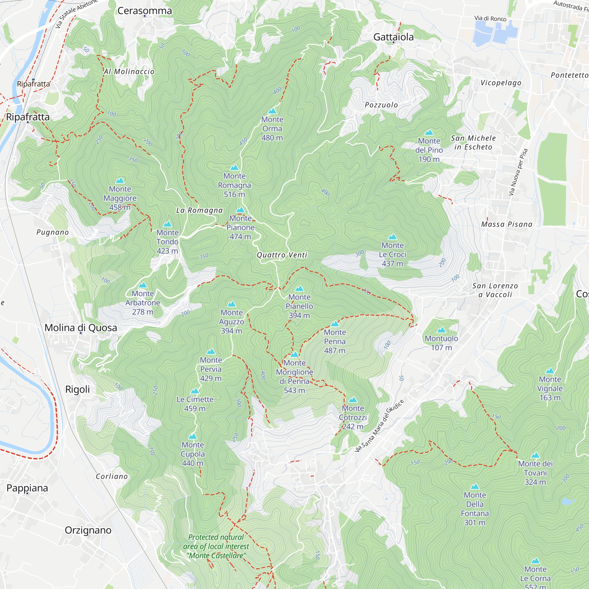 Bivacco Monte Penna map