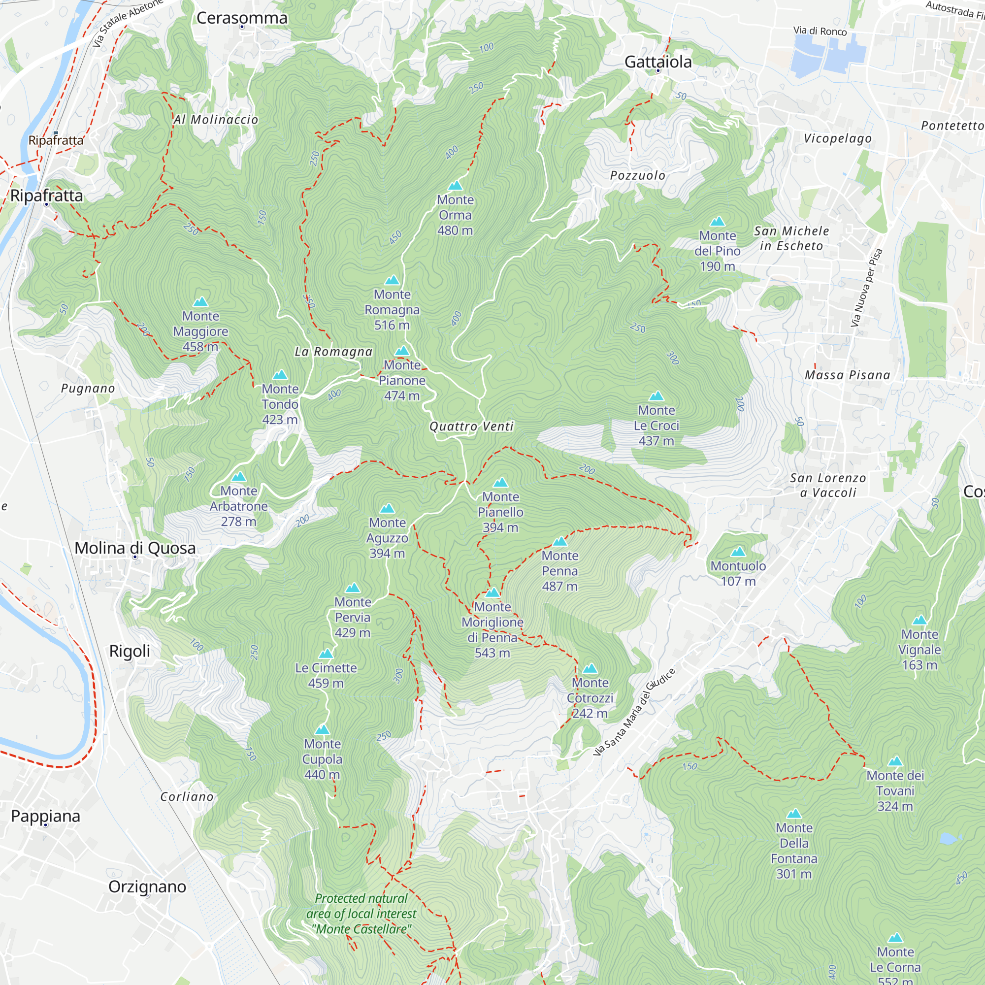 Bivacco Monte Penna map