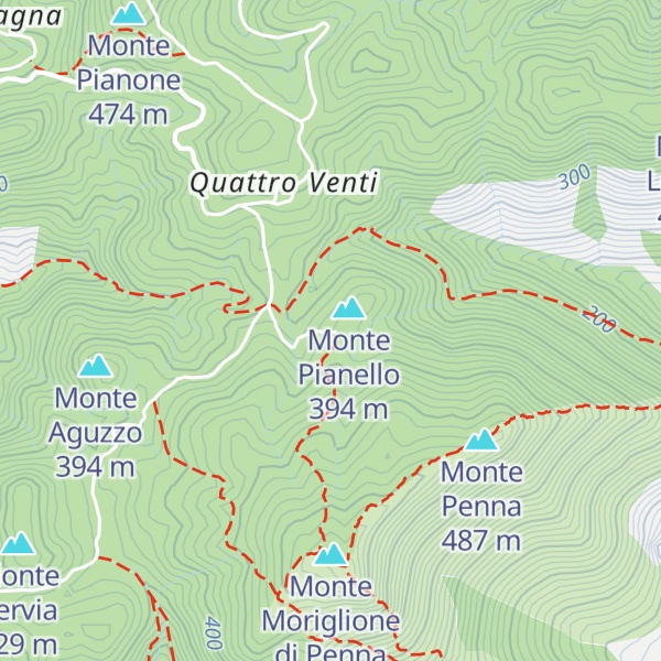 Map of Bivacco Monte Penna