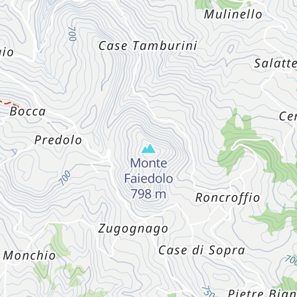Map of Monte Faiedolo