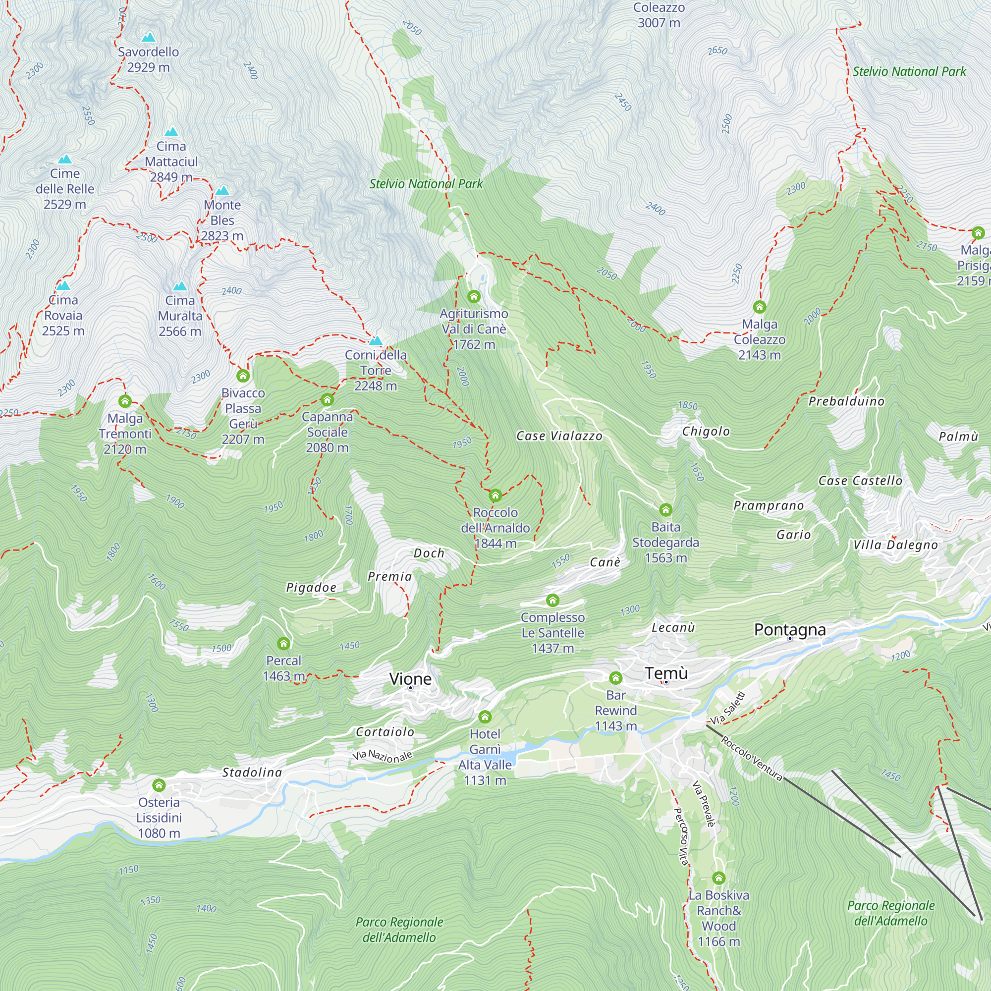 Roccolo dell'Arnaldo map