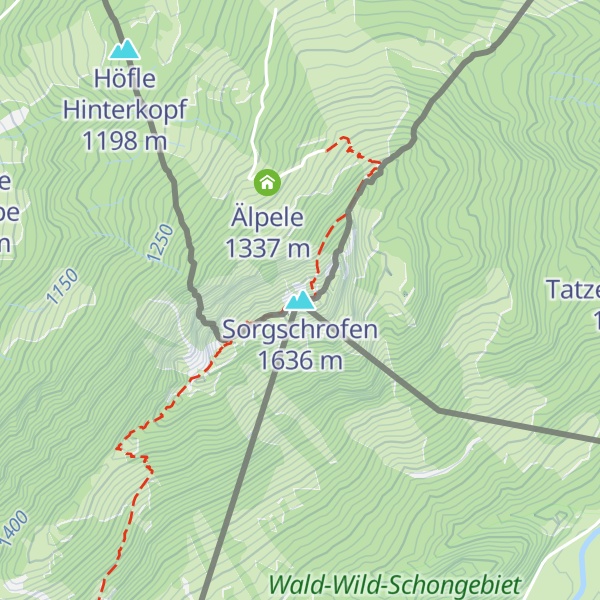 Map of Sorgschrofen