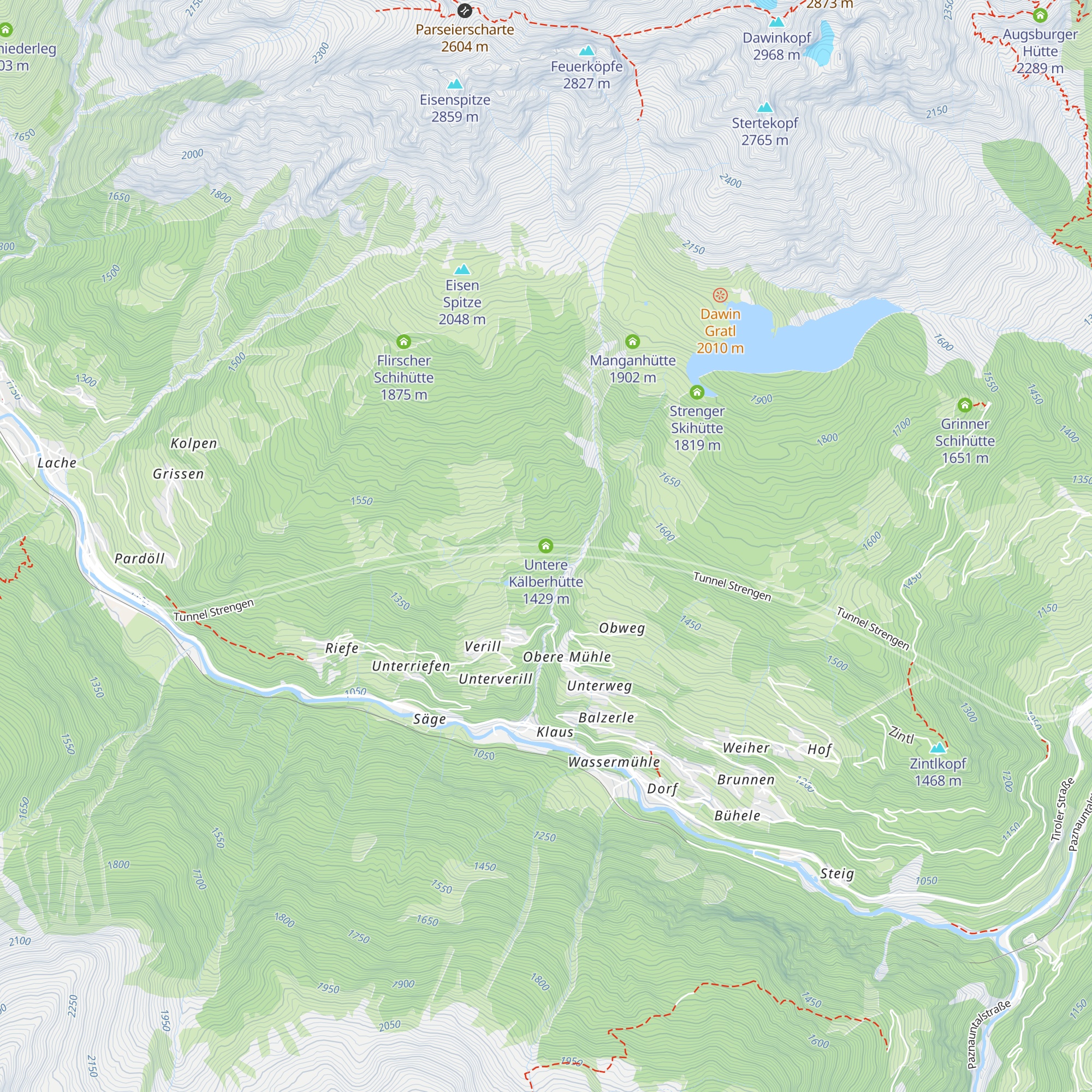 Untere Kälberhütte map