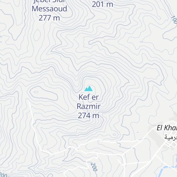Map of Kef er Razmir