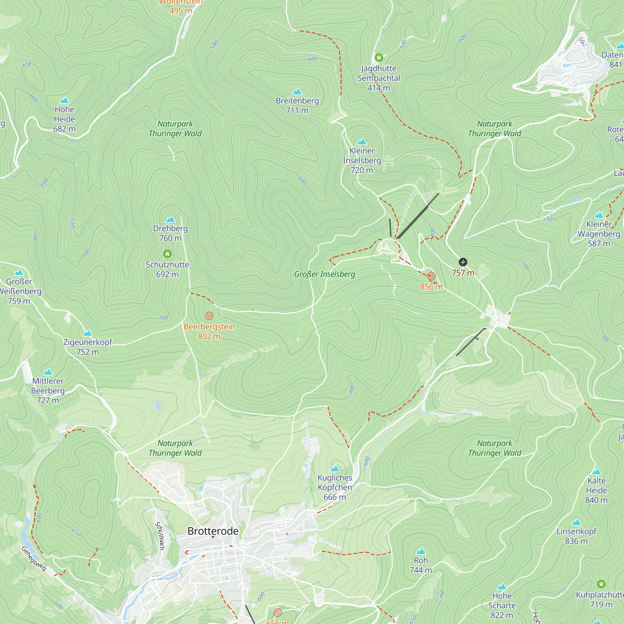 Günter Lesser Hütte map