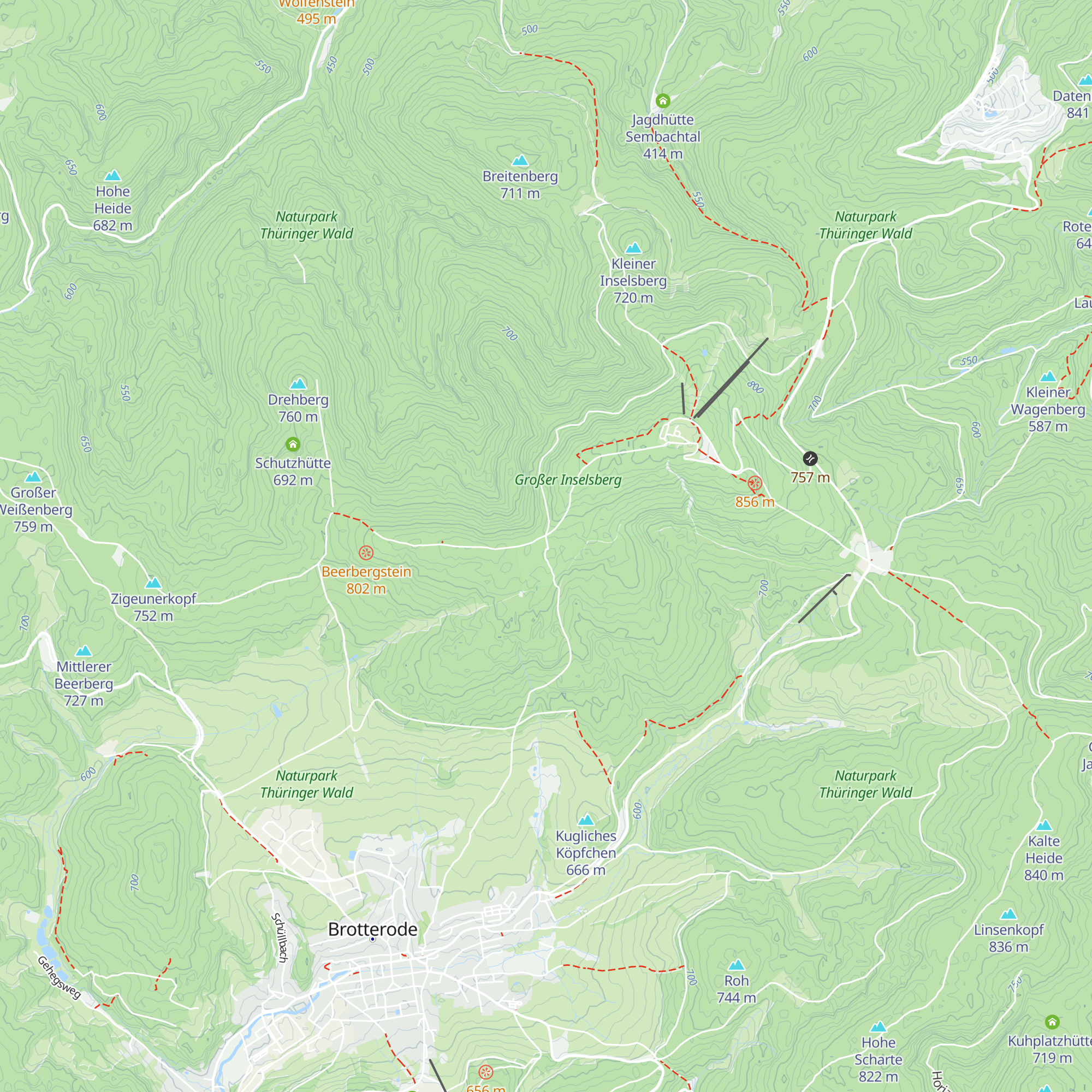 Günter Lesser Hütte map