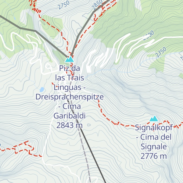 Map of Alpengasthof Tibet Hütte - Albergo e Ristorante Rifugio Tibet