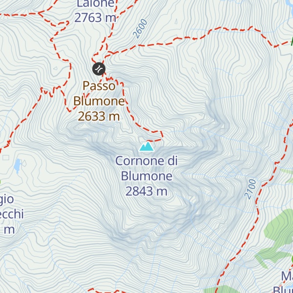 Map of Cornone di Blumone