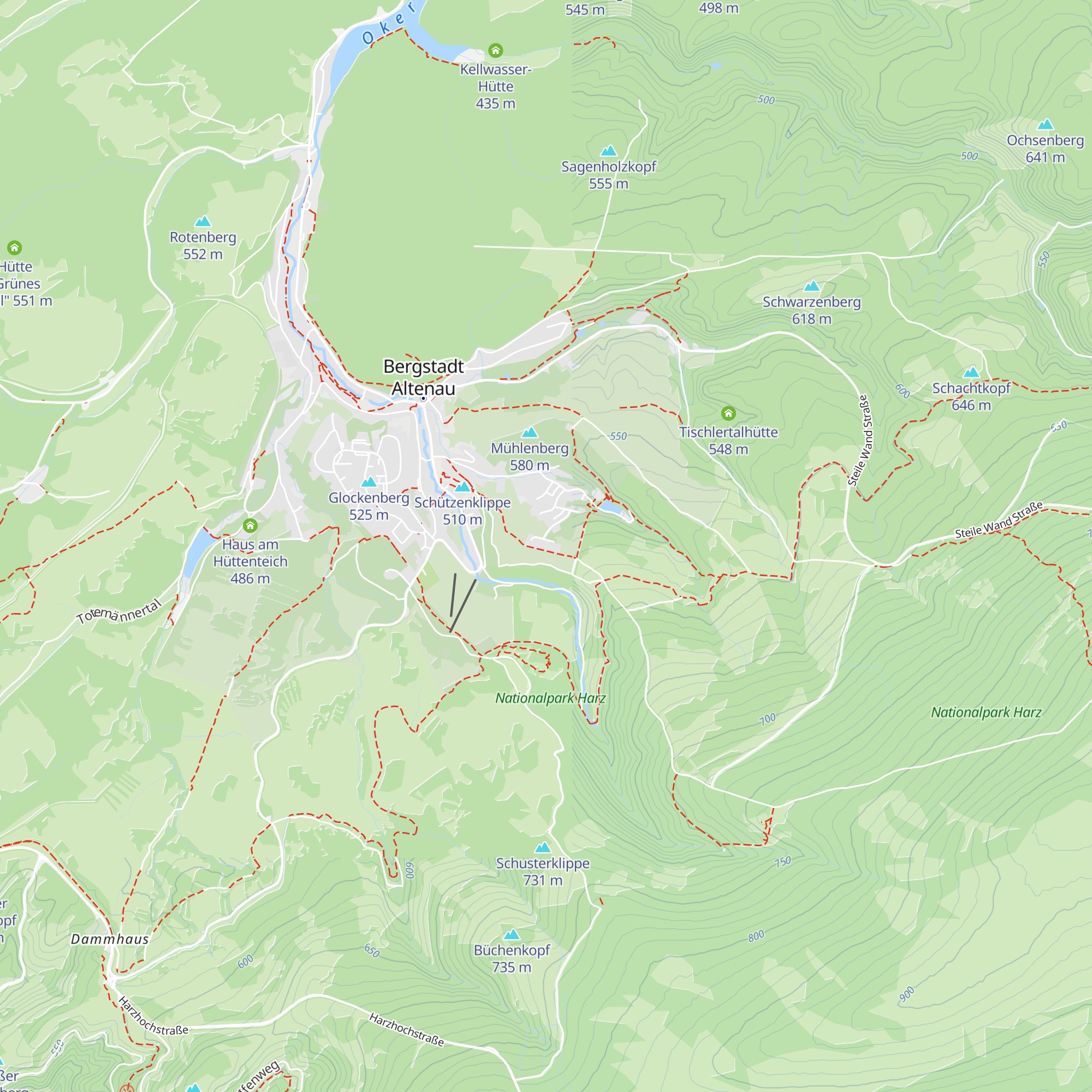 Alte Harzhütte map