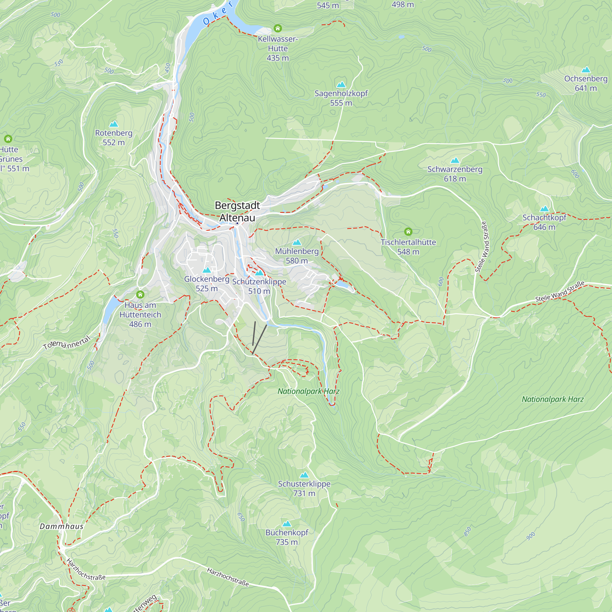 Alte Harzhütte map